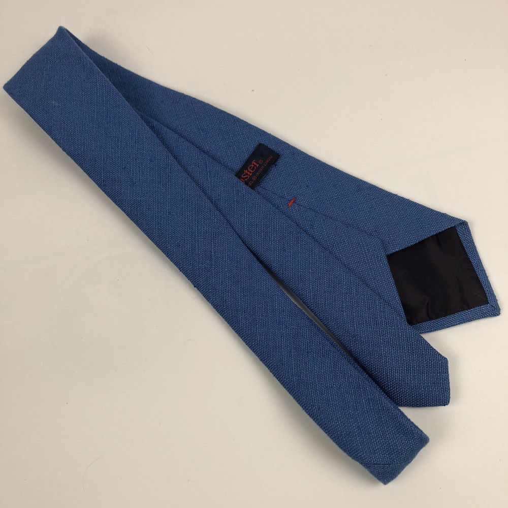 Rooster Tie 56" 3" Solid Blue Linen