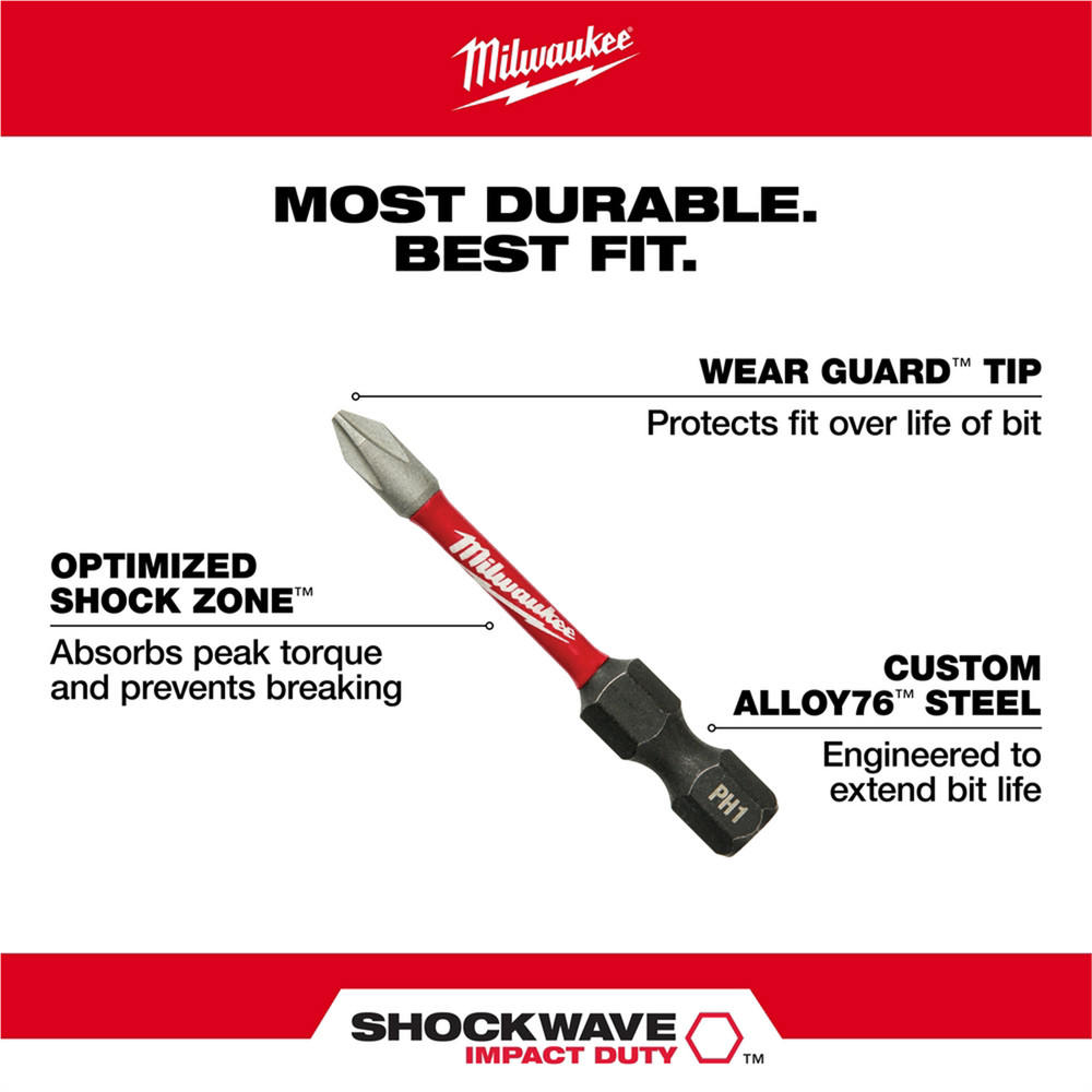 Milwaukee 48-32-4094 SHOCKWAVE 80PC Impact Duty Driver Bit Set
