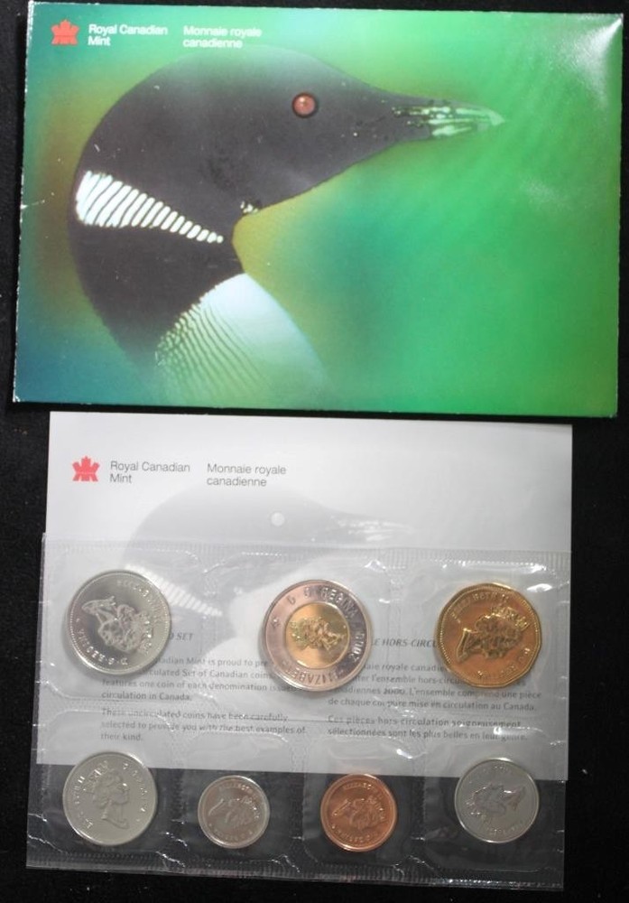 Canada 2000 Winnipeg Uncirculated Proof Like Set With COA & Envelope