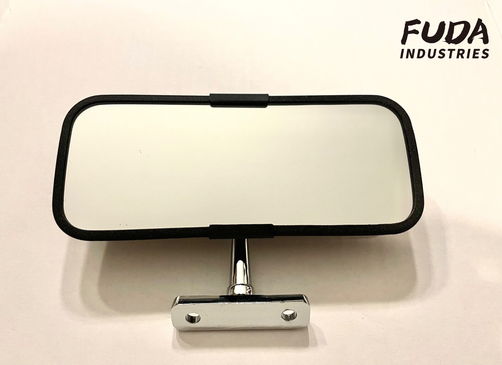 Vintage Hot Rat Rod Antique Car Truck Interior Rear View Mirror Black Wrinkle