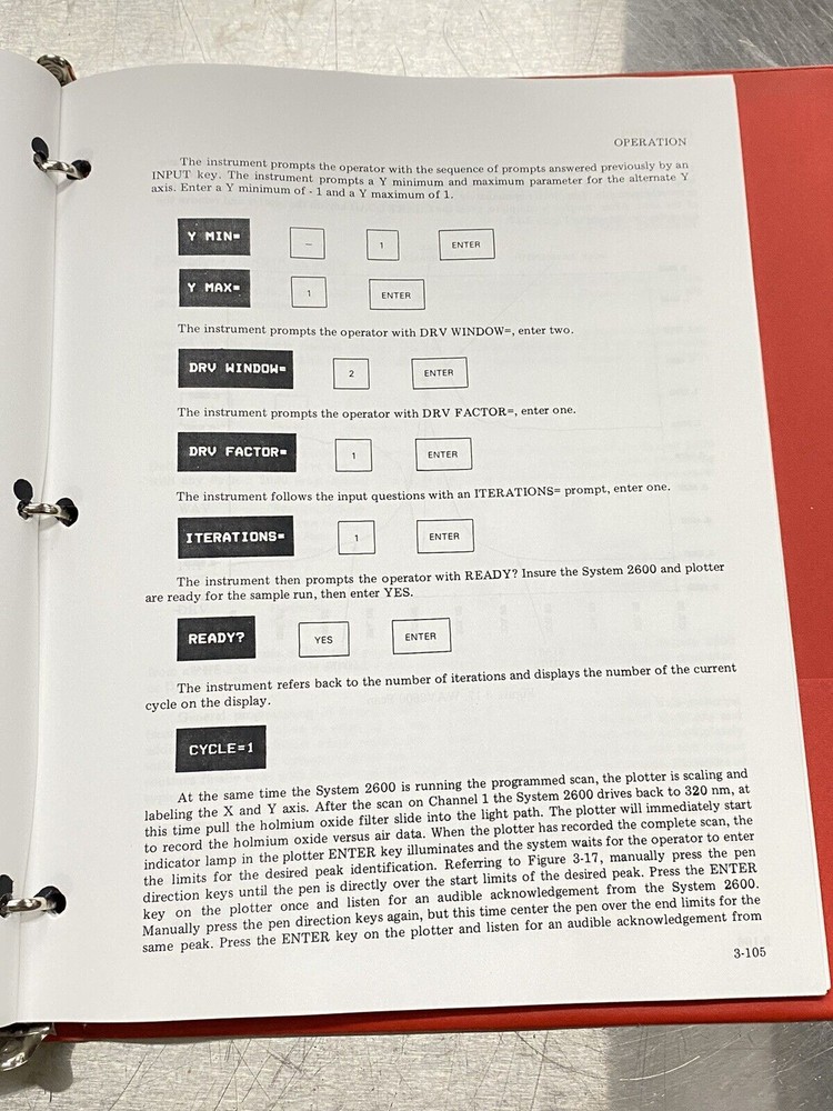 Gilford 2600 MicroProcessor-controller Spectrophotometer UV-VIS - Manual