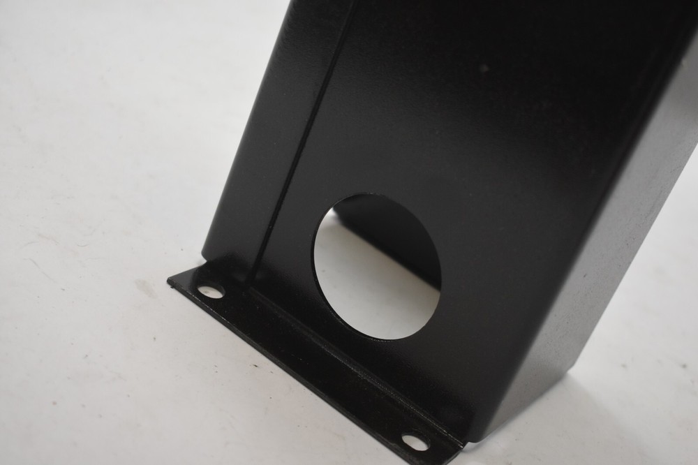 Pneumatic Single Cabinet Console Replacement Leg/Base Black Finish Metal Unit