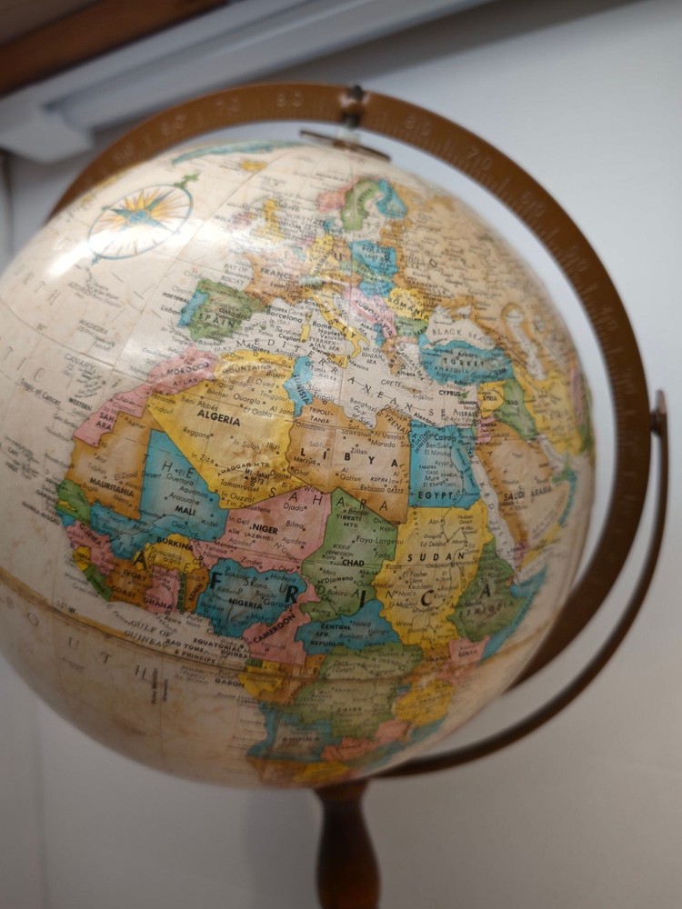 Replogle Vintage World Globe 12” Floor Stand