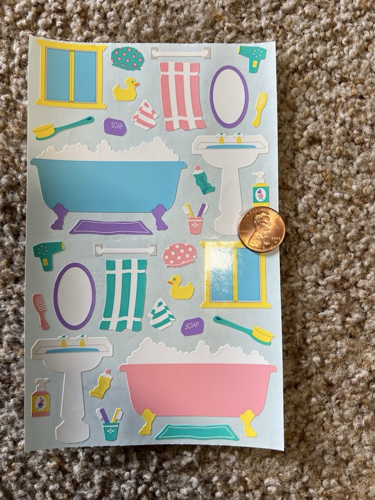 Mrs. Grossman’s Large Stickers Bathtime