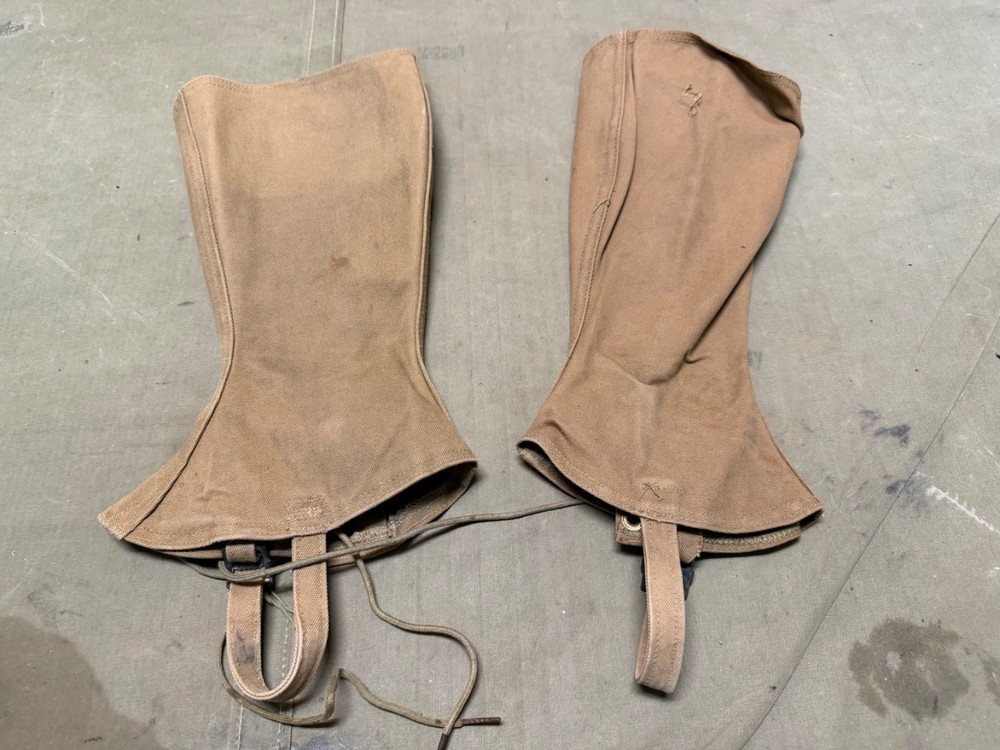 ORIGINAL WWI US ARMY INFANTRY M1917 COMBAT FIELD LEGGINGS- SIZE 3