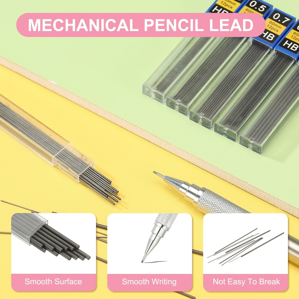 240Pcs 1.3 mm Mechanical Pencil for Writing, Black