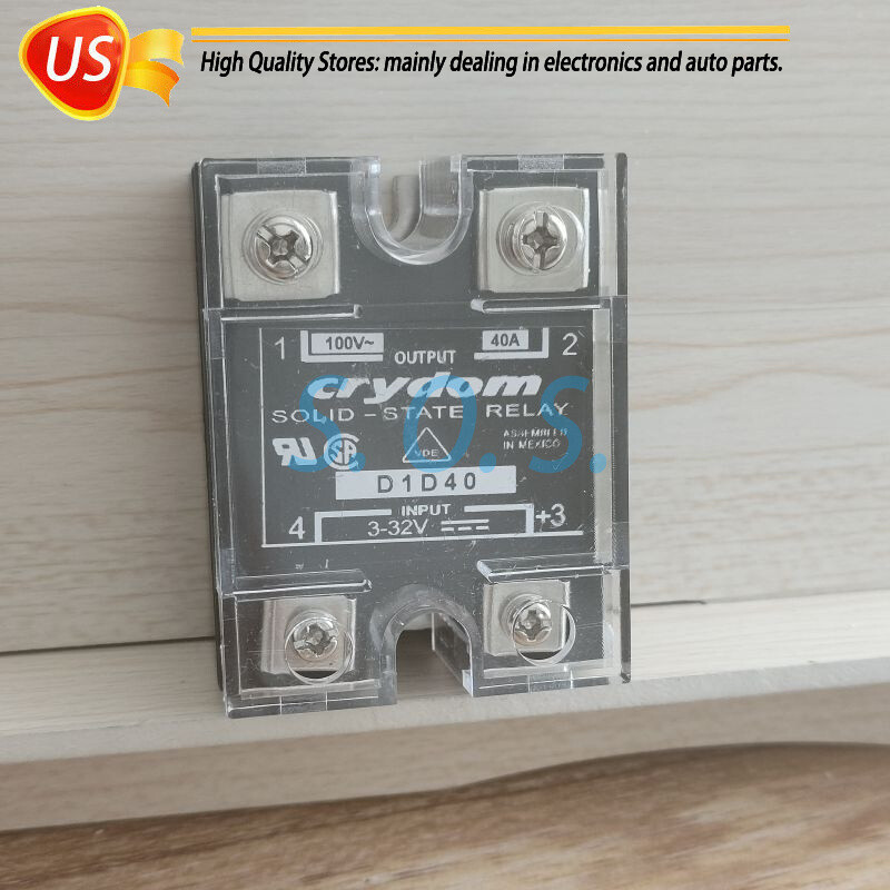 2 PACK For Crydom D1D40 Solid State Relay Module Supply 3-32V 40A Free Shipping