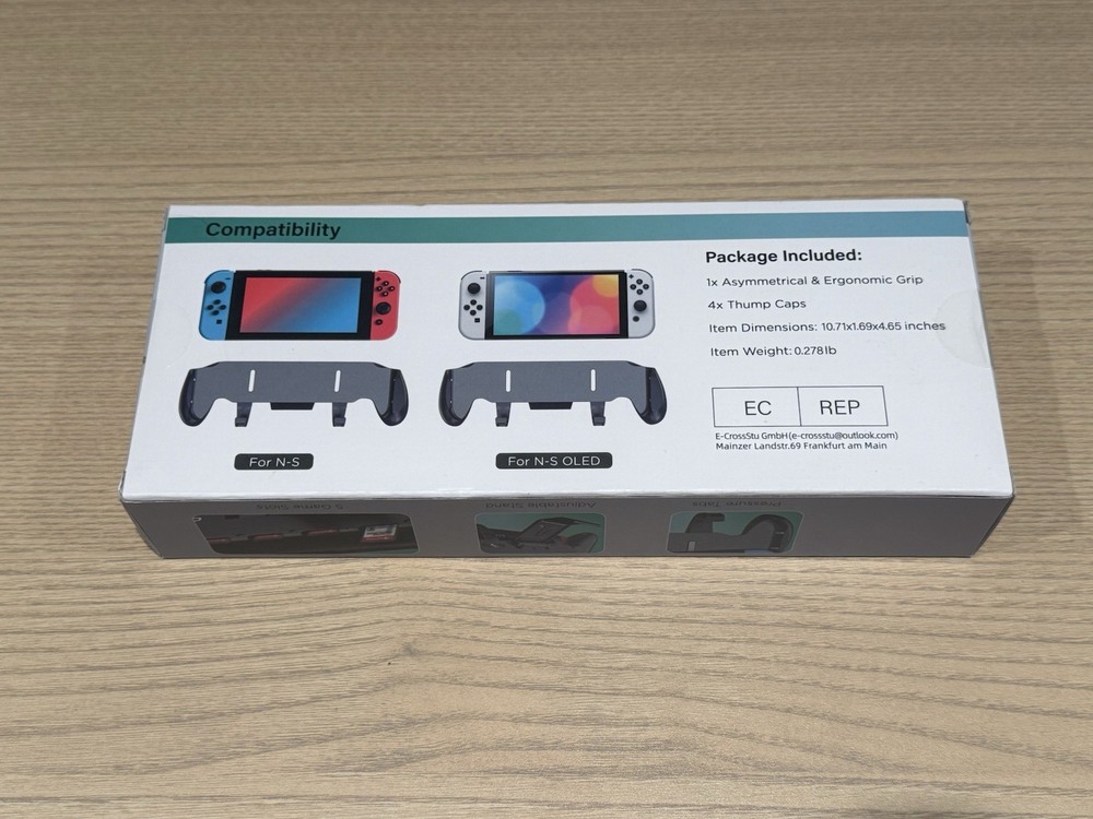 Oivo Asymmetrical Grip With Adjustable Stand - Switch Compatible - N-S + OLED