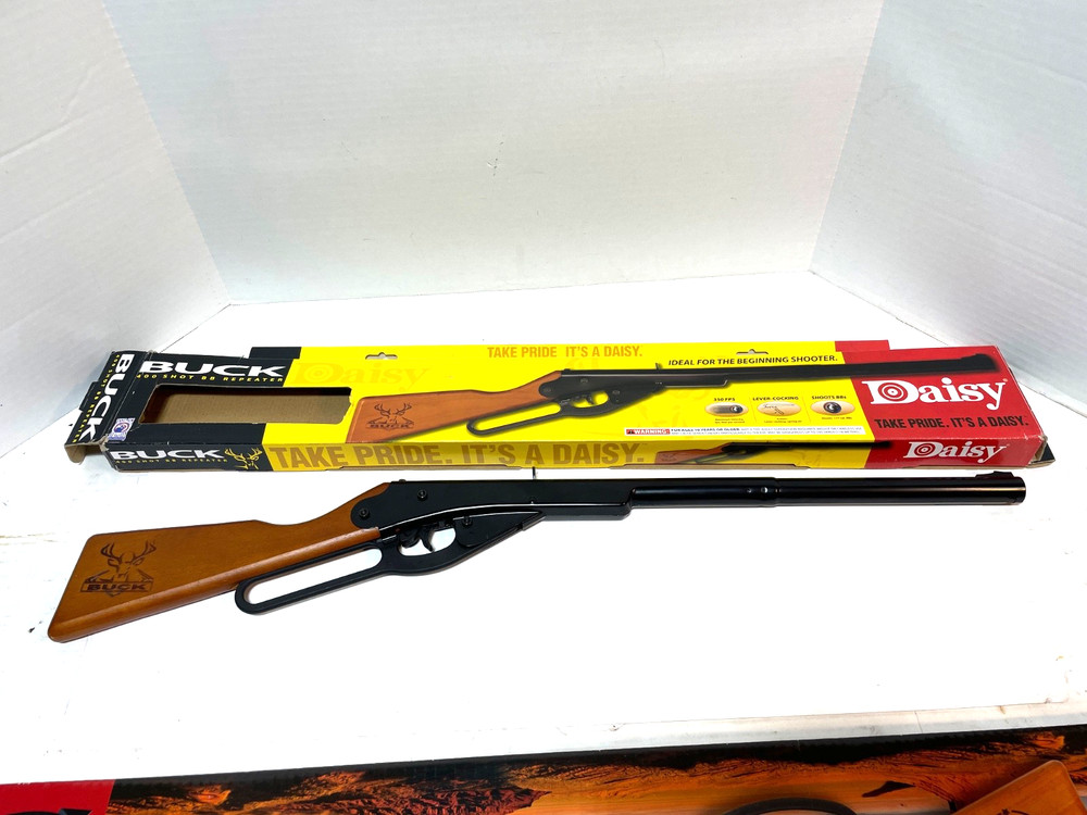 TWO DAISY BB GUNS - JOHN WAYNE "LIL DUKE" AND "BUCK"