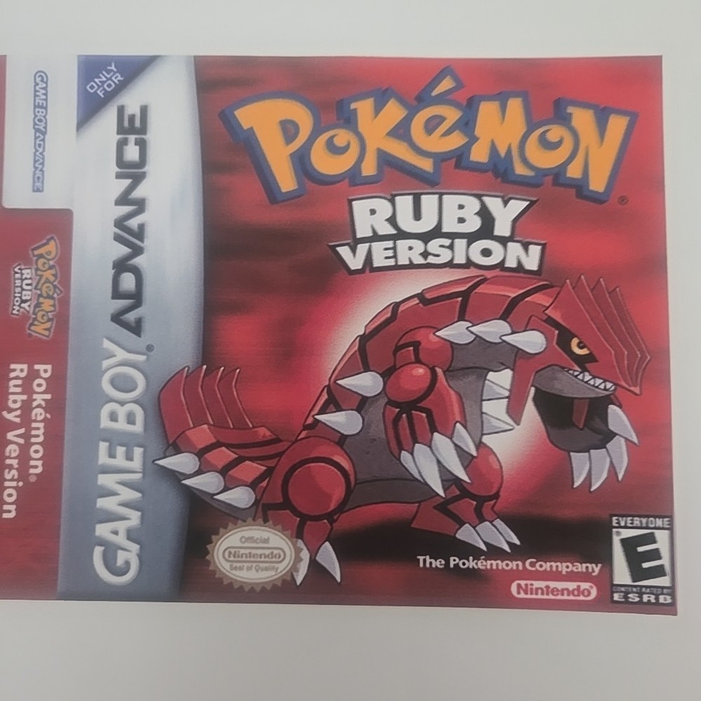 Replacement Case For Pokemon Ruby Version Nintendo DS