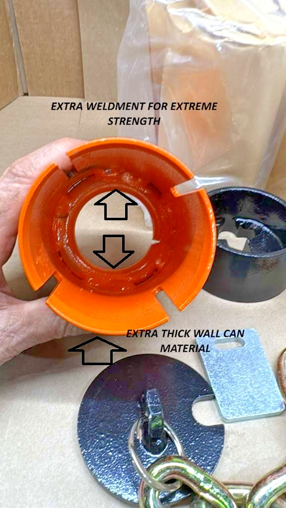 2 Floor Anchor Pot FRAME MACHINE 1 OF BEST ANCHORS REAL 10 TON HOLD HEAVY DUTY