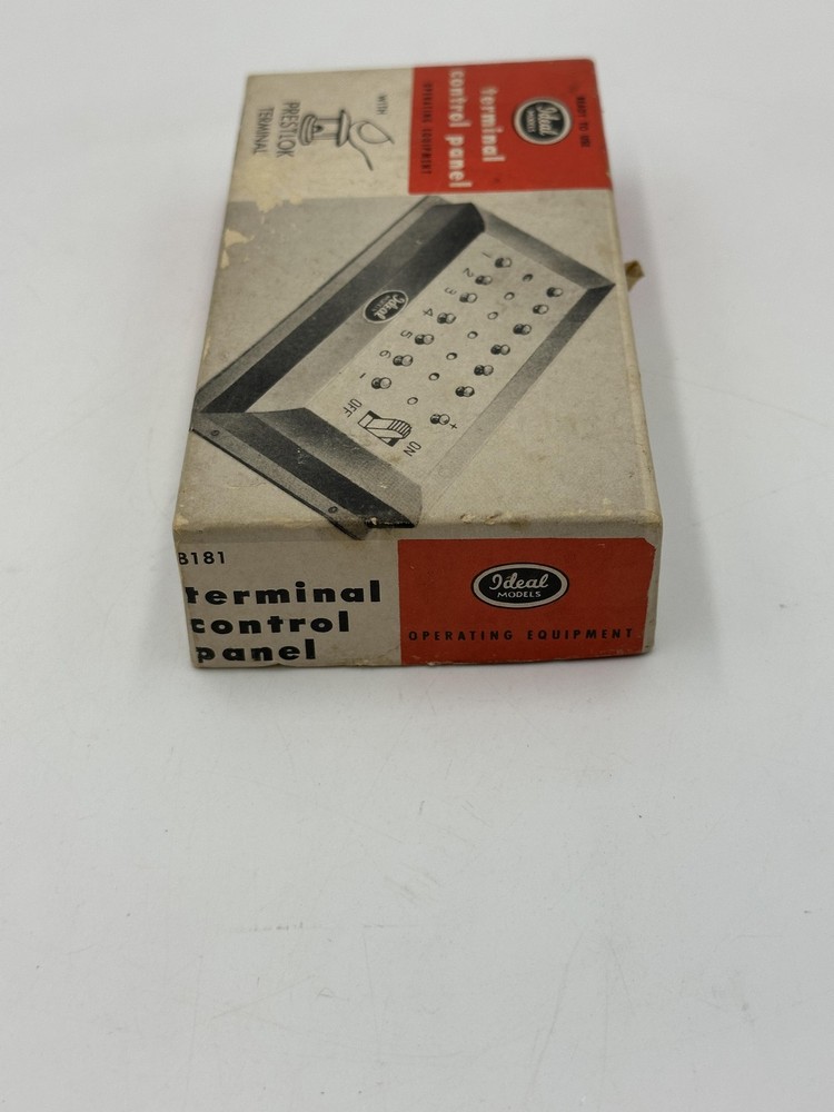 Ideal Models B-181 Terminal Control Panel Prestlok Model Train Accessory Vintage