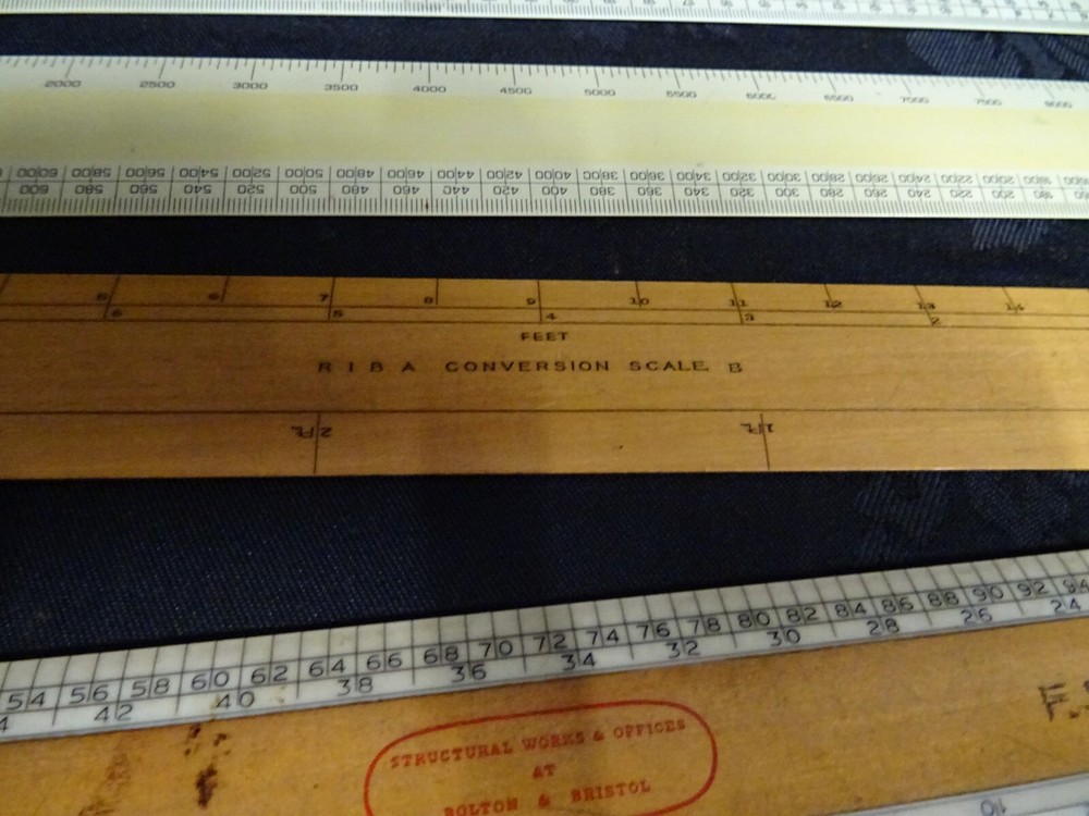 Architecture/Engineering Technical Drafting Vintage Drawing board rulers