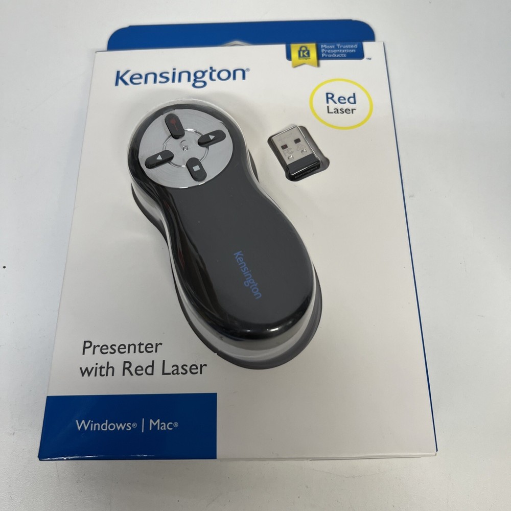 Kensington Wireless Presenter with Red Laser Pointer Windows/Mac Model: K33272WW