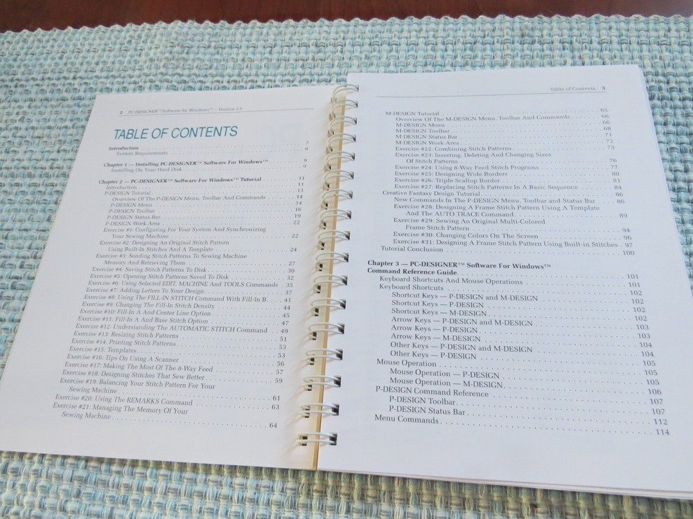 Pfaff PC-Designer software manual, Windows 2.0