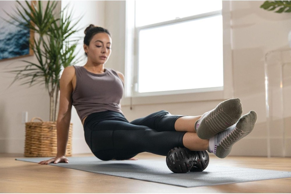 Trigger Point Performance TriggerPoint Universal Double Massage Ball 8-Inch Text