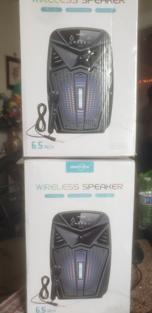 Greatnice Wireless Speaker Portable Bluetooth Karaoke with Microphone