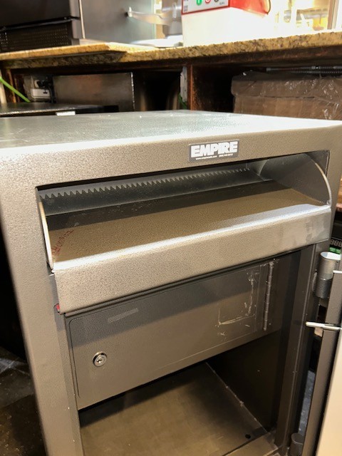 Empire Safe & Vault Mechanical Front Loading Depository Safe with Drop Slot Gray