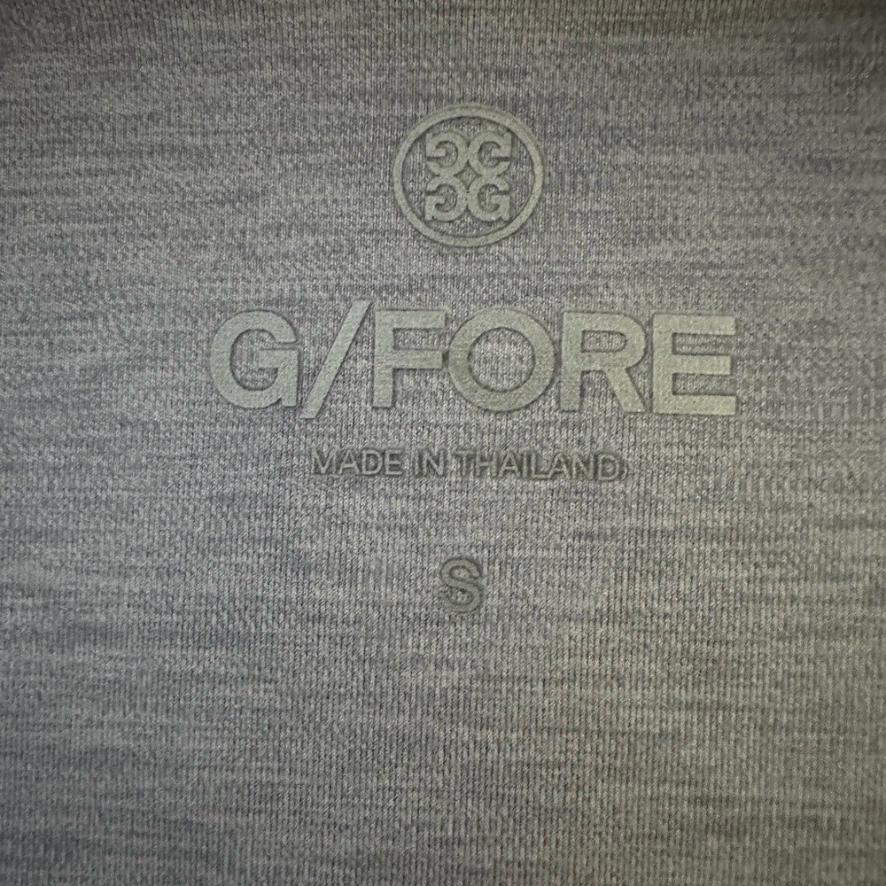 G/FORE Daytona Mid Tech Interlock Slim Fit Golf Pullover, Heather Gray, Size S