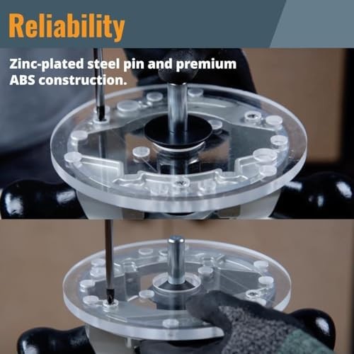 Router Centering Pin and Cone Set Template Guide