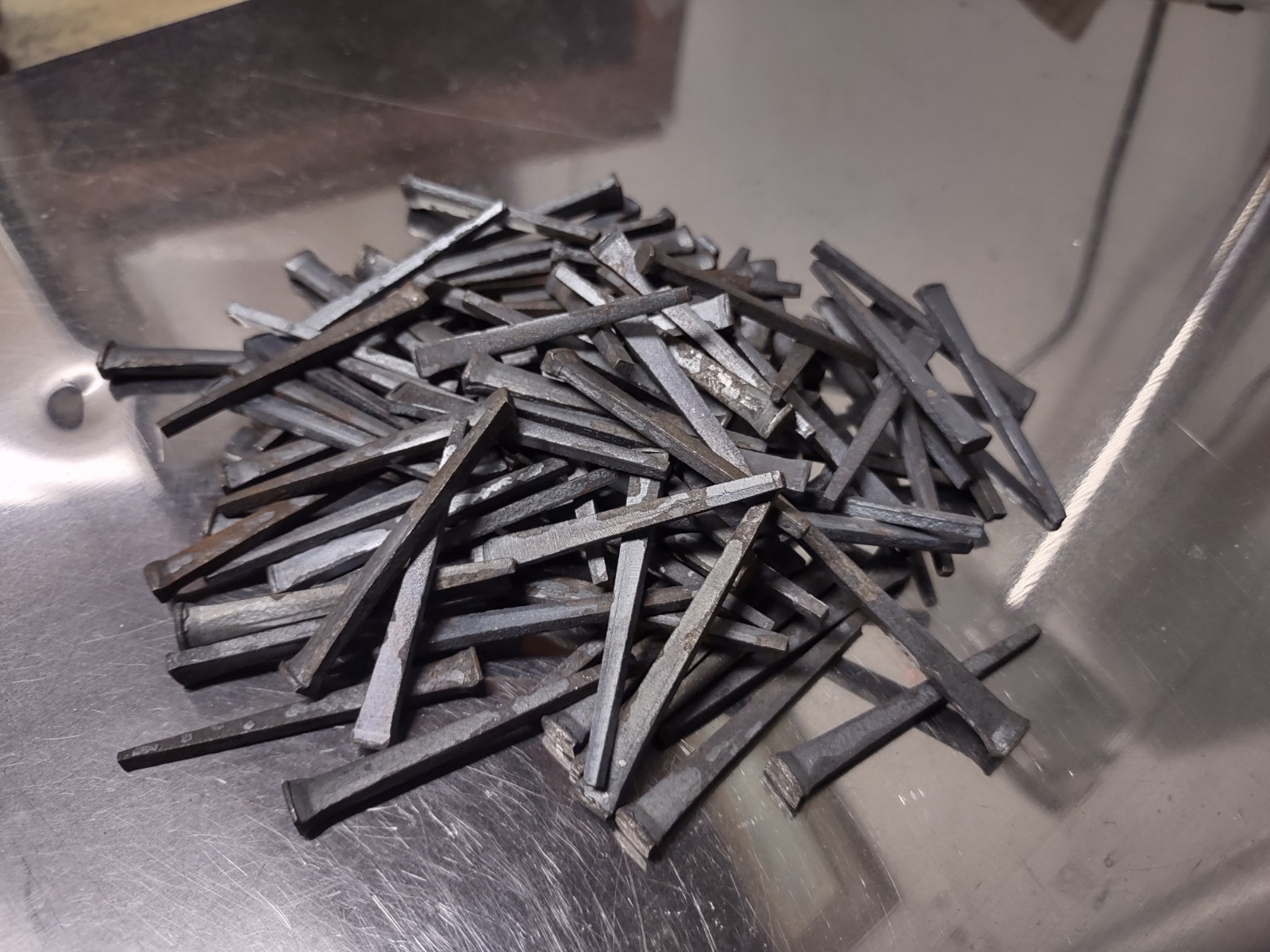 Lot of 30 pcs. Square Cut 2" Nails Vintage Old Unused