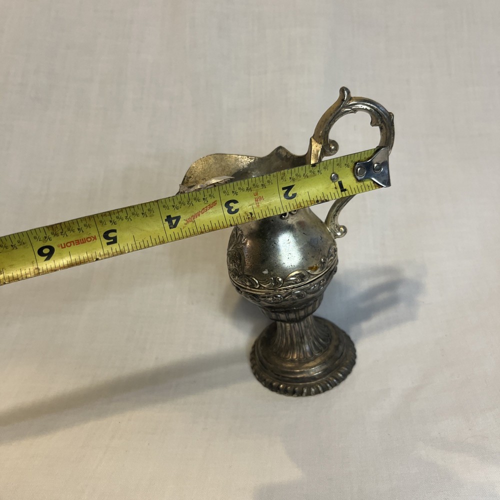 antique 19Th Century Silver-plated pewter ewer