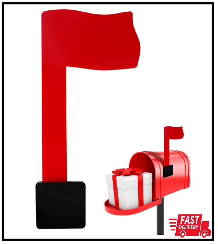 Easy-Install Mailbox Flag Replacement Kit - Upgrade Your Mailbox with a Red F