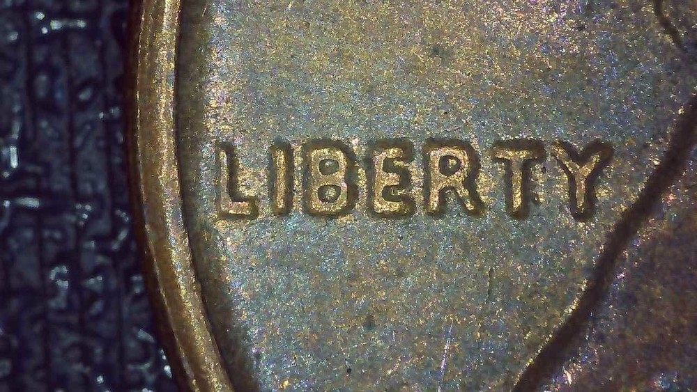 1979 D Lincoln Penny error repunched mintmark, misaligned die
