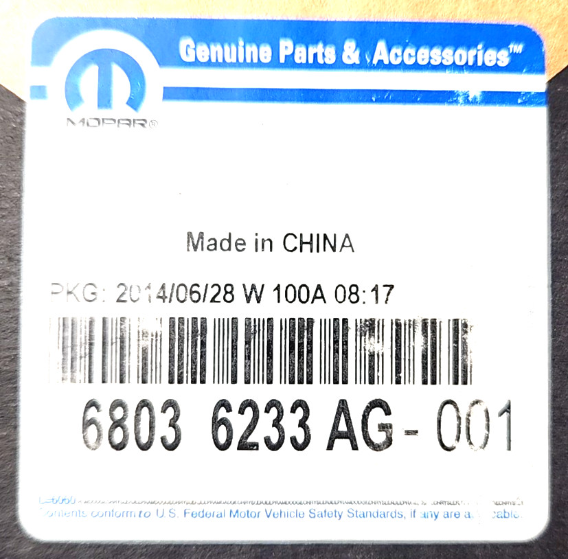 New OEM Mopar Blind Spot Detection Module 68036233AG