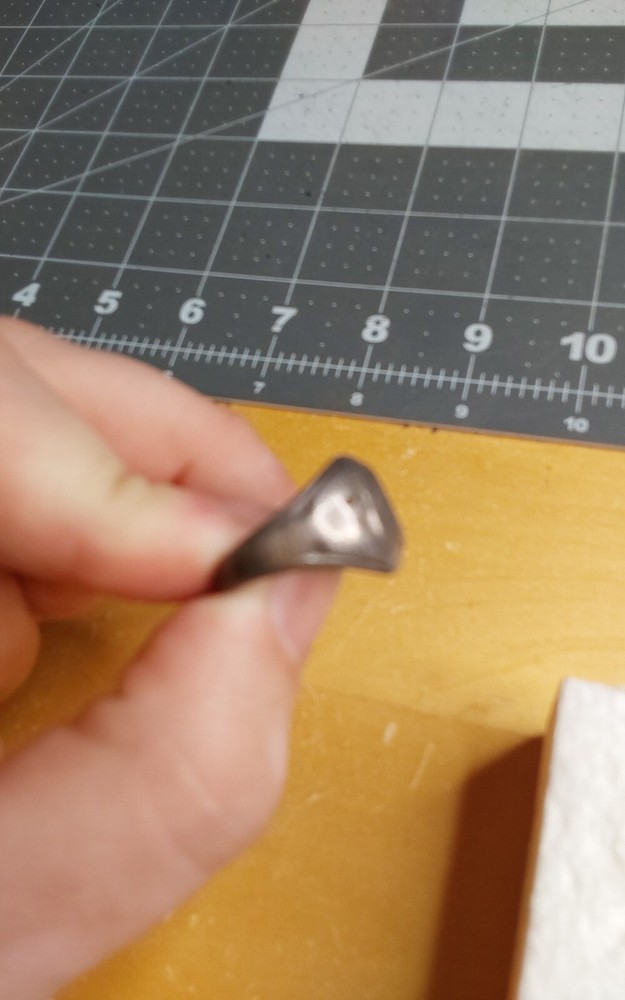 WWII US Navy Size 8 Ring Sterling 10k Gold Filled Well Worn