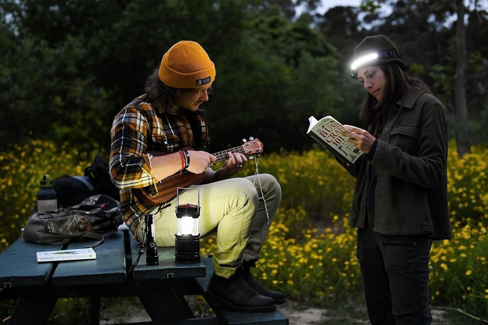 Durable Rechargeable LED Headlamp + Lantern Set - 4X Brighter for Camping Needs