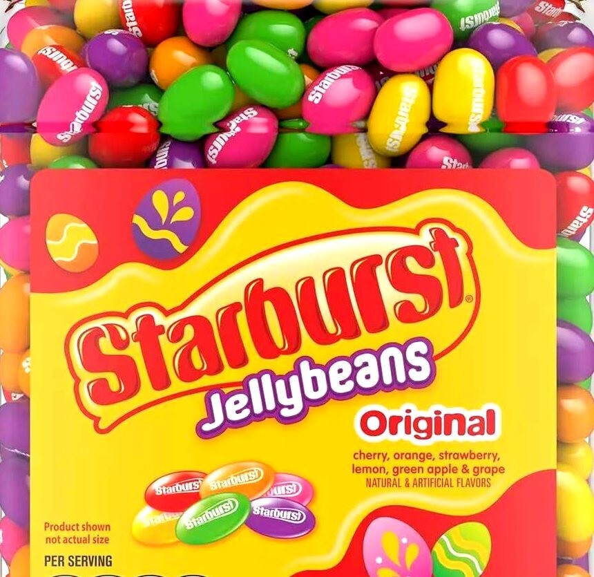 Starburst original Jelly Beans 3 Pounds Bulk Vending Machine Candy