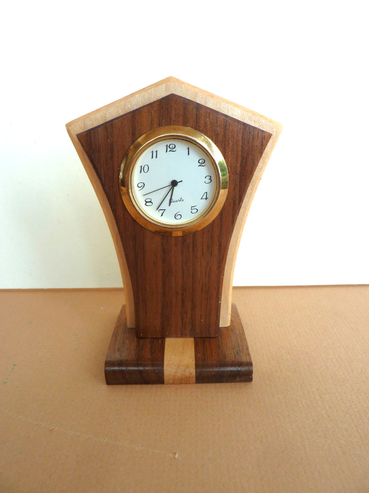 Solid Wood Small Desk Clock ( 3 Available )