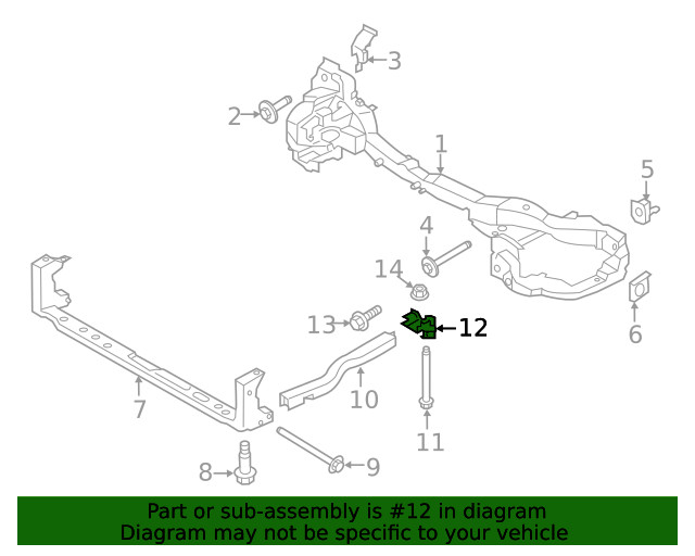 Genuine Ford Bracket AV6Z63100A42B