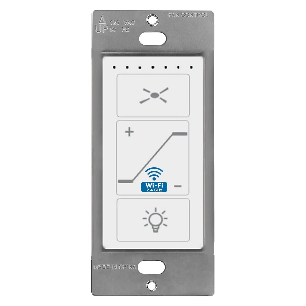 USED Smart Ceiling Fan & Dimmer Wall Switch Wi-Fi work with Alexa Google Home