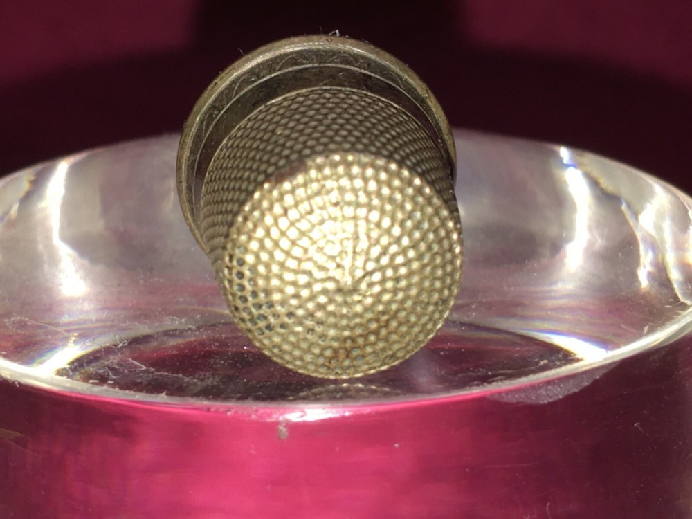 1900s Sterling Thimble # 9 USA Simons Bros