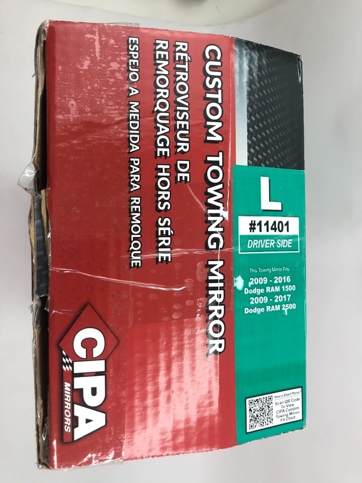 CIPA 11400 Dodge Custom Towing Mirror Left side ONLY