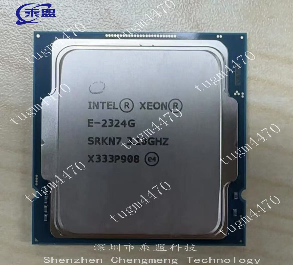 Intel Xeon E-2324G LGA-1200 server CPU processor 3.10-4.60 GHz 4-core 8MB 65W