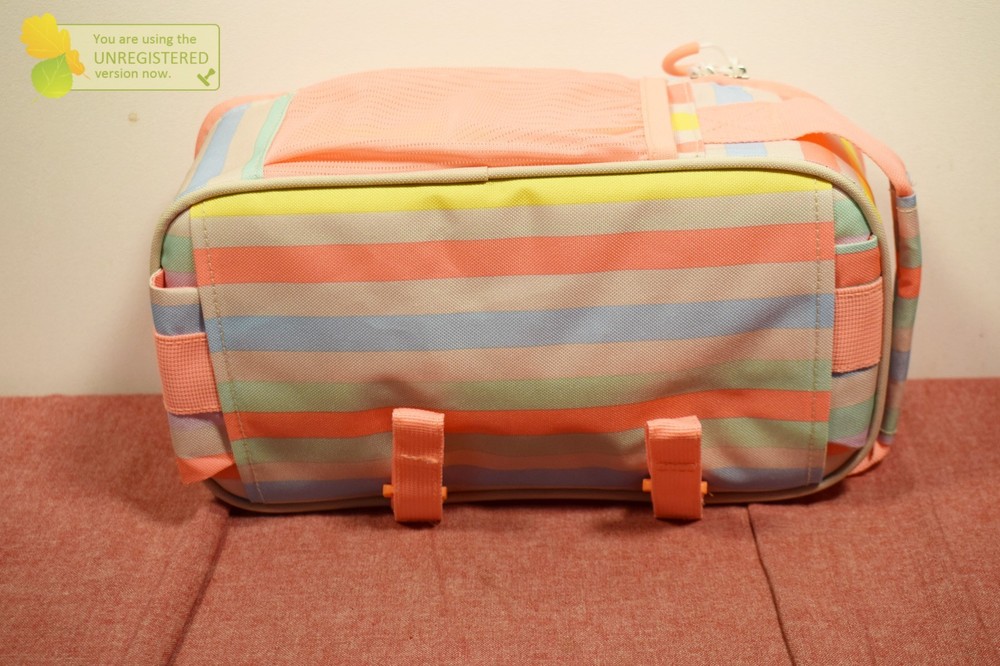 Sun Squad 6 Can Soft Sided Striped Bike Cooler