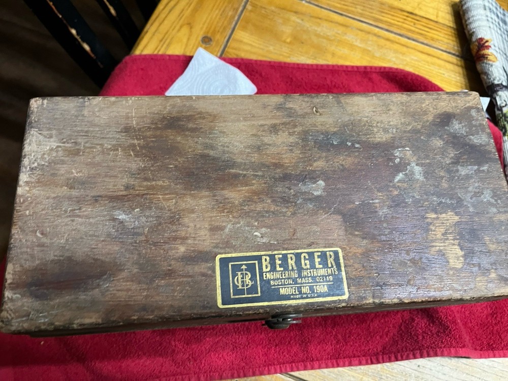 Vintage Berger Engineering Instruments Surveying Transit-Level Model 190A
