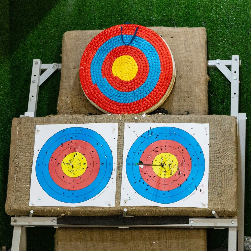 Archery Target 3 Layers 20 inch Traditional Solid Straw Archery Target 2.3 in...