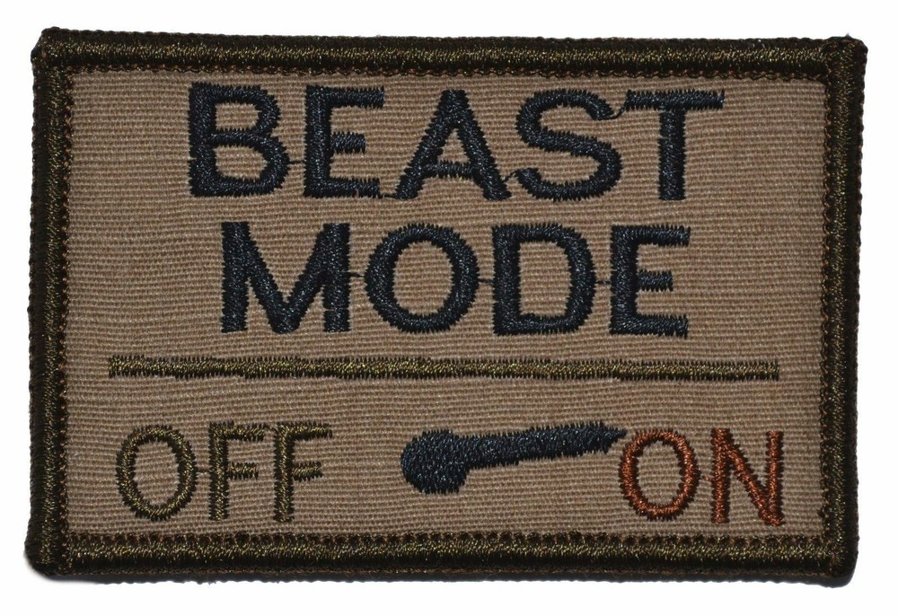 BEAST MODE Activated - 2x3 Hook Fastener Patch