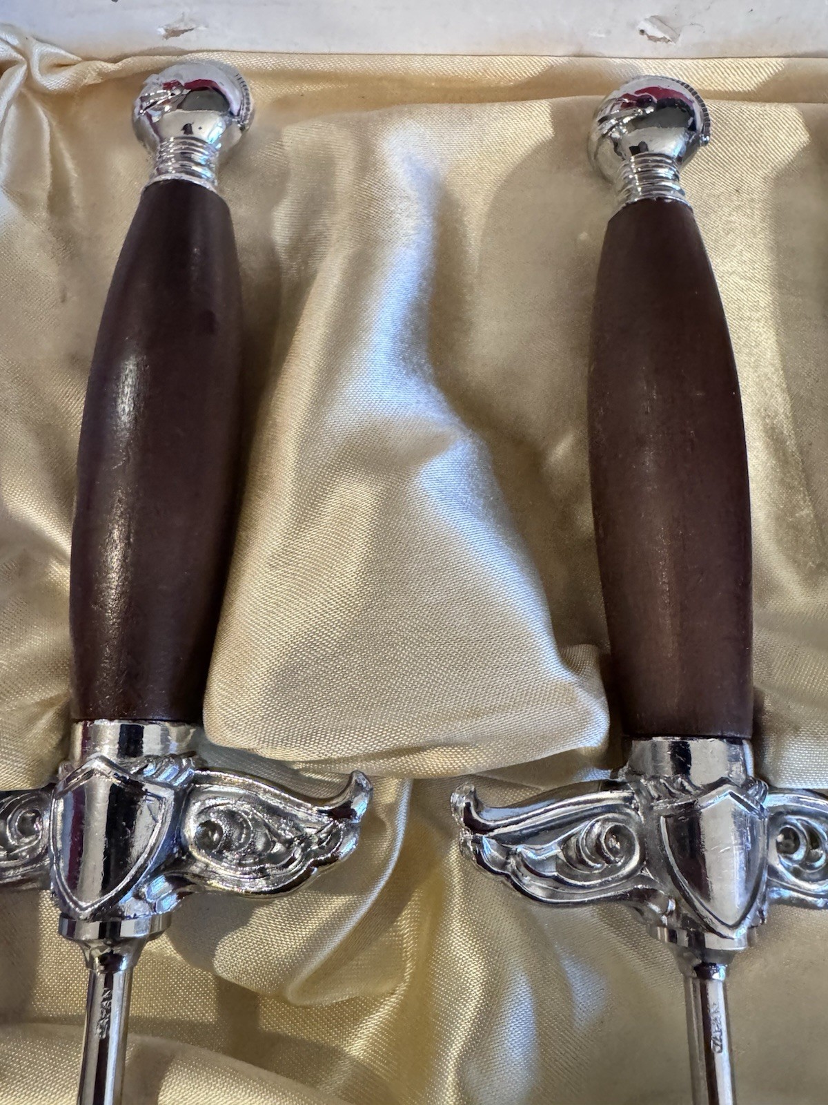 Vntg PAC Knight Bar Set – Sword Handle Bar Tools + Jigger – Original Box