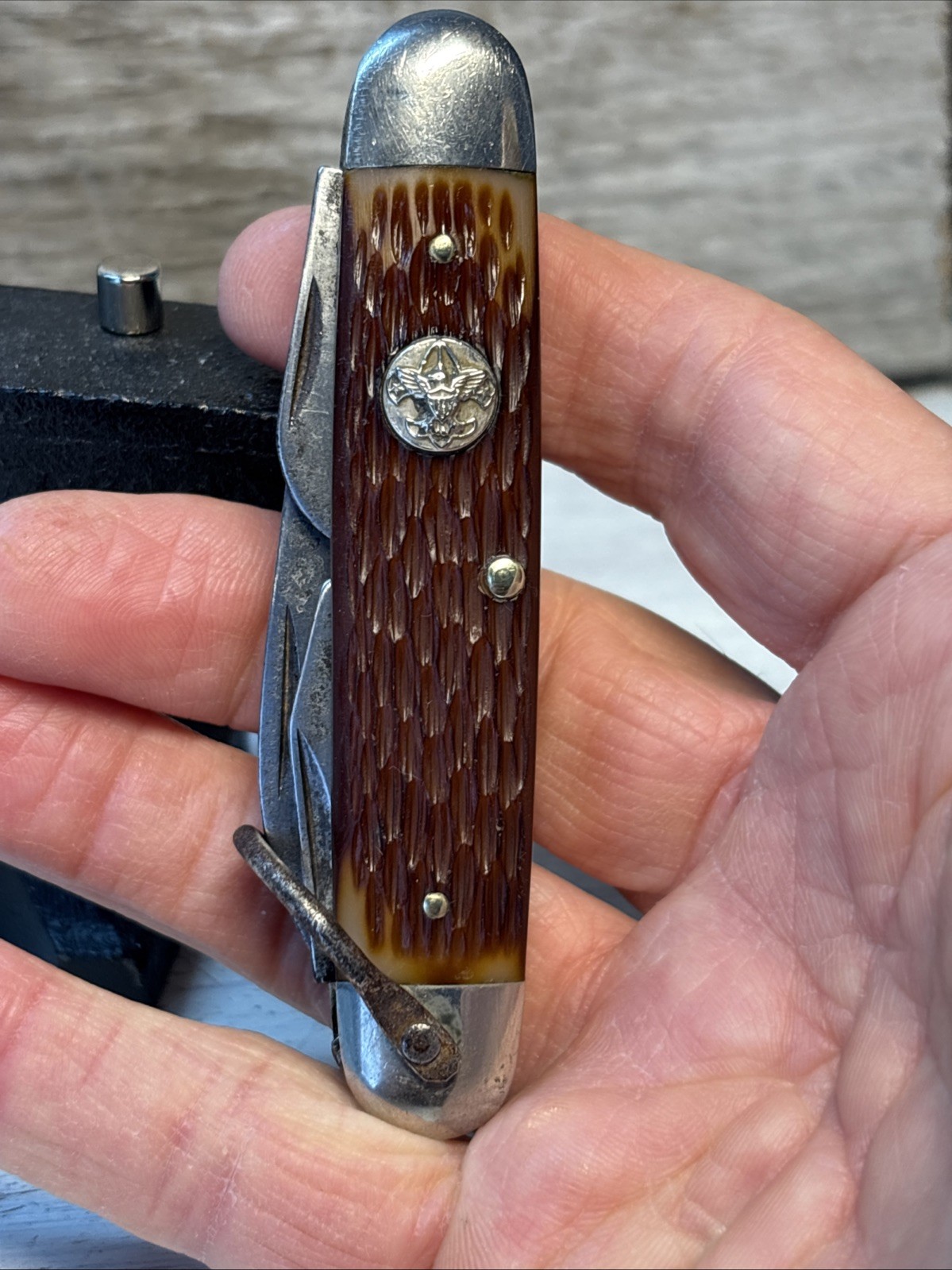 Vintage Boy Scout Ulster USA Pocket Knife Beautiful Clean Very Nice