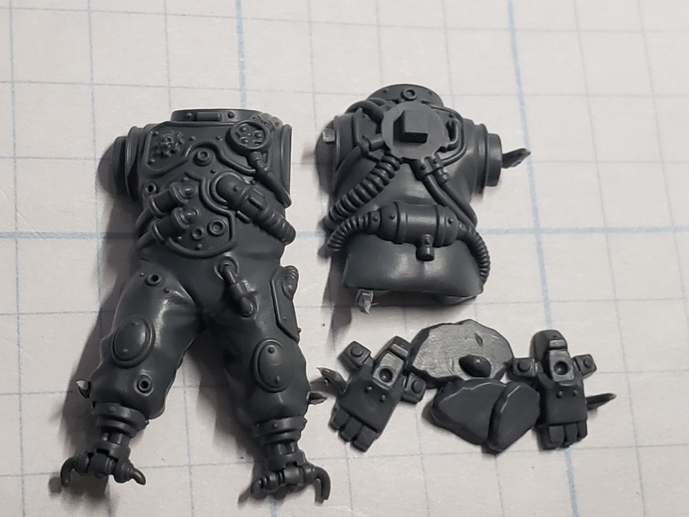 40k Adeptus Mechanicus Bits Battleclade Gun Servitor Bionic Torso Legs #11
