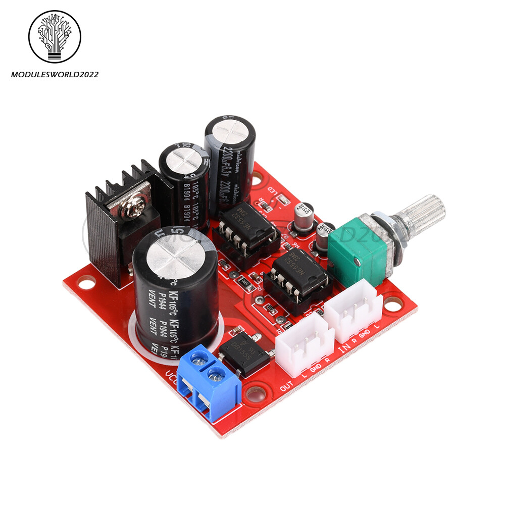 NE5532 Preamplifier Board Single Power Supply Dual Op Amp Preamplifier Module