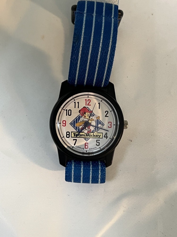Lorus disney team Mikey, playing baseball, easy reader number 30 mm Junior