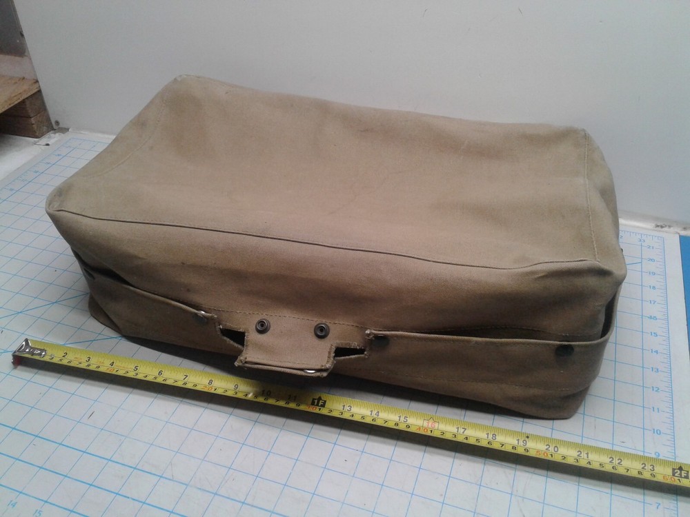 Vintage WW2 Military Canvas Suitcase Cover