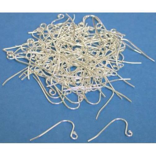 100 Sterling Silver Fish Hook Earring Wires FindingKing