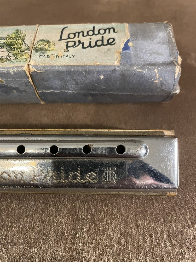 London Pride Harmonica with Box, made in Italy